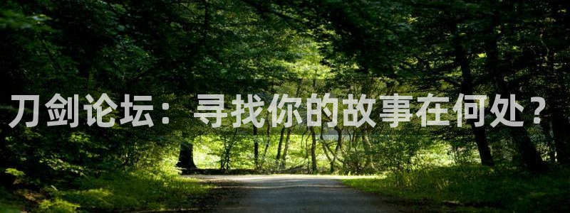 刀剑论坛：寻找你的故事在何处？